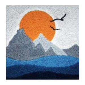 Nature Scene Craft with Tissue Paper