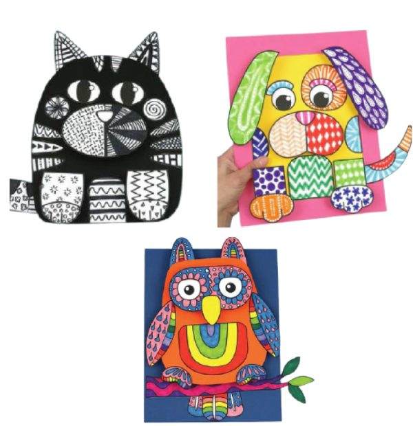 3D Pattern Doodle Art